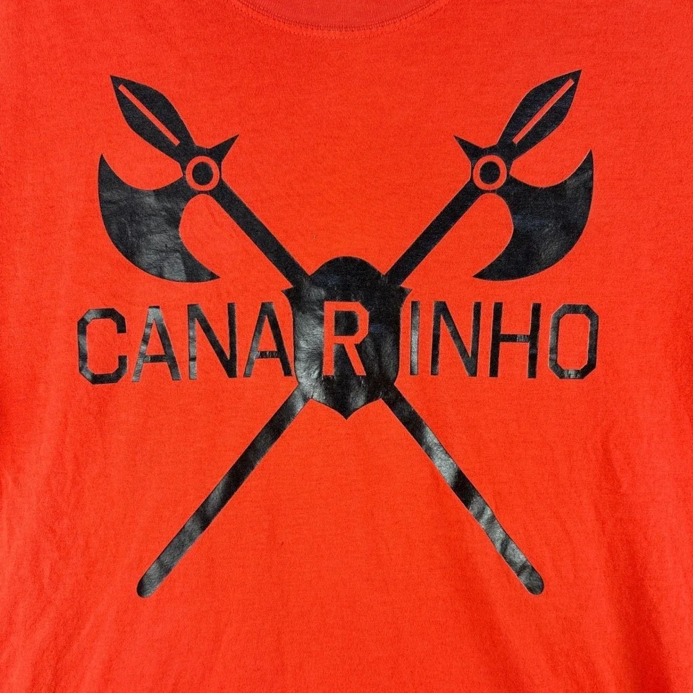 Nike T-Shirt Mens Large Selecao XI Canarinho Red Soccer Graphic EUC